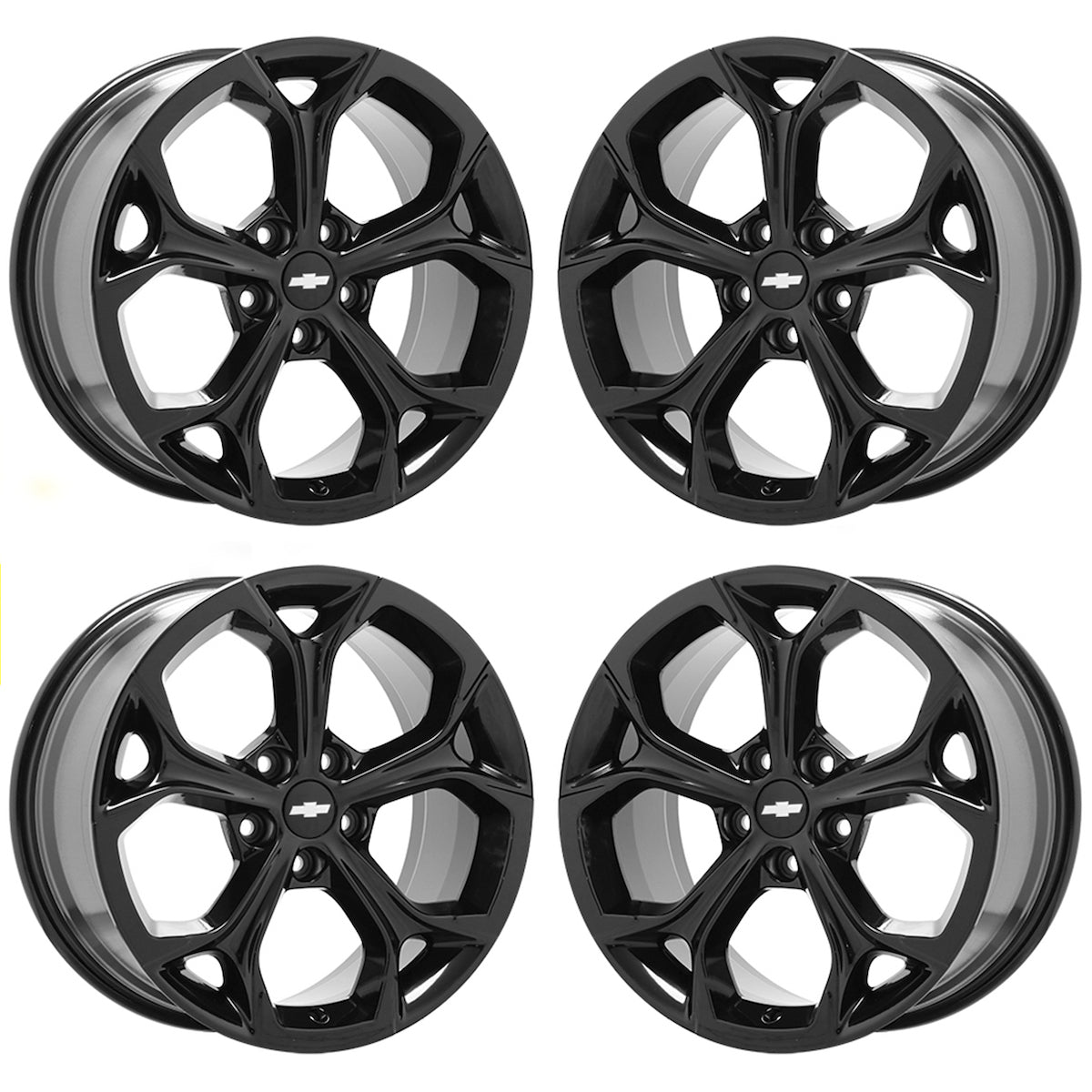 18" Chevrolet Malibu Gloss Black wheels rims Factory OEM set 5893 EXCHANGE
